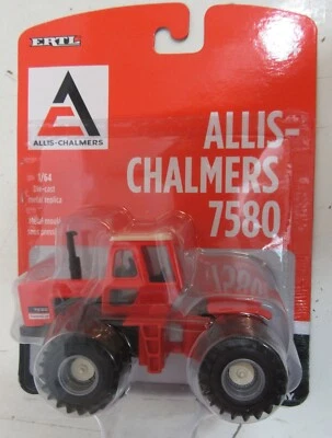 Ertl Allis-Chalmers 7580 4WD Diecast Tractor w Duals 1/64 Scale Tomy 16319 - Image 1 of 3