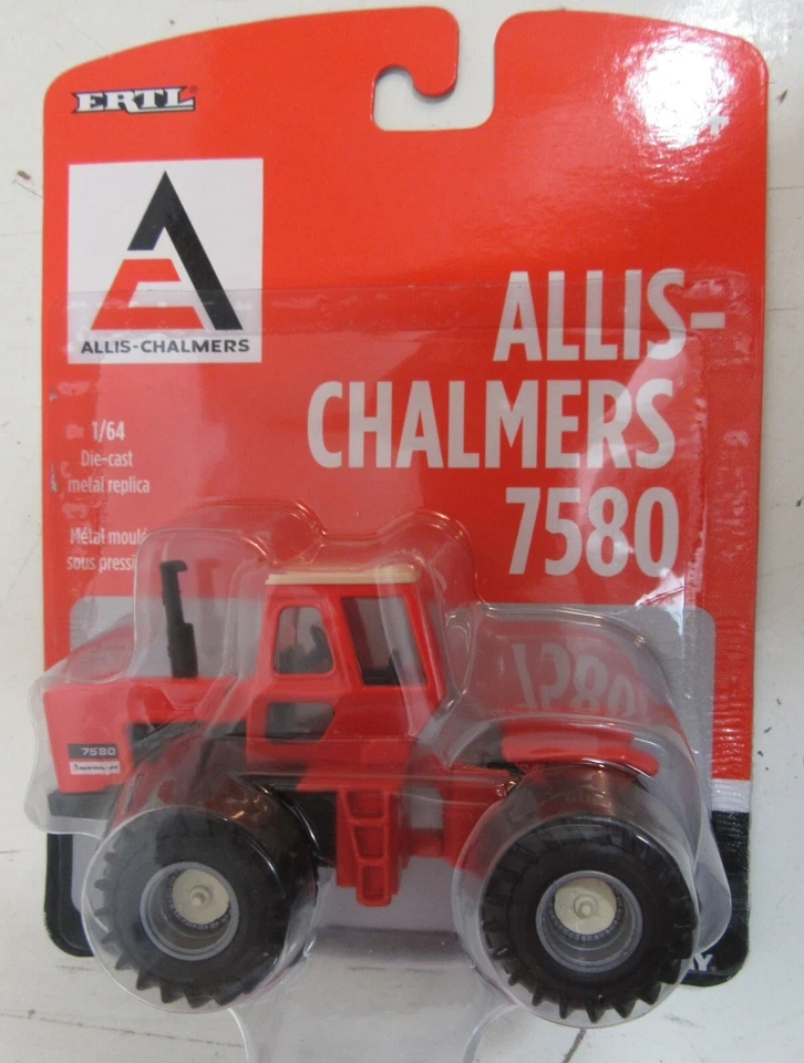 Ertl Allis-Chalmers 7580 4WD Diecast Tractor w Duals 1/64 Scale Tomy 16319 - Image 1 of 3