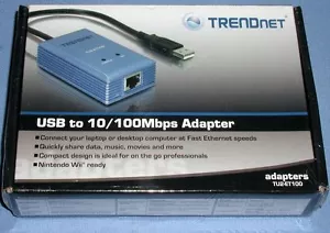 Trendnet TU2-ET100 USB to 10/100 Mbps Ethernet Adapter **NEW IN BOX** - Picture 1 of 4