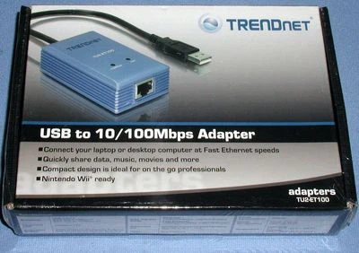Trendnet TU2-ET100 USB to 10/100 Mbps Ethernet Adapter **NEW IN BOX** - Image 1 of 4