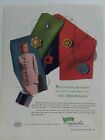 1949 ETA women's suit dress BGE Originales sewing buttons vintage color ad