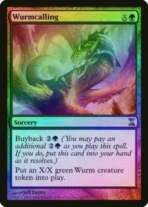 Wurmcalling FOIL Time Spiral NM Green Rare MAGIC THE GATHERING L7 - Picture 1 of 1