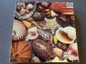 The Puzzle Collection Vintage Seashell Shell Puzzle 550 Pieces Complete Ocean - Picture 1 of 13