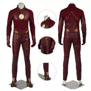 The Flash Staffel 2 Barry Allen Cosplay Kostüm Anzug mit Maske Herren Outfit - Bild 1 von 15