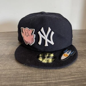 New Era 59Fifty New York Yankees Men’s Black Subway Series Wool Fitted Hat 7 7/8 - Picture 1 of 9