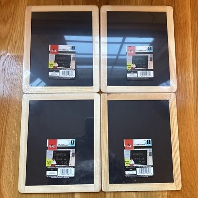 4 Double Sided Framed Chalkboard, 8.5"X10.5", 4 Individually Wrapped - Image 1 of 4
