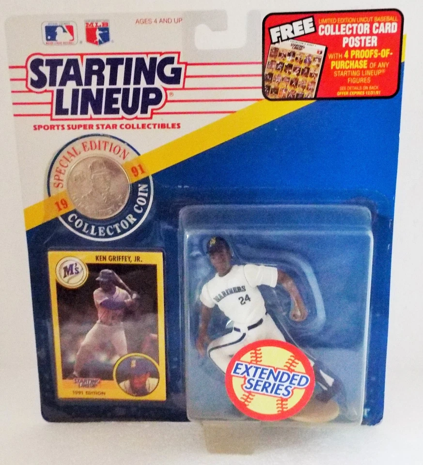 Starting Lineup 1991 Ken Griffey,Jr  #24 Seattle Mariners (Extended Series) - Image 1 of 1