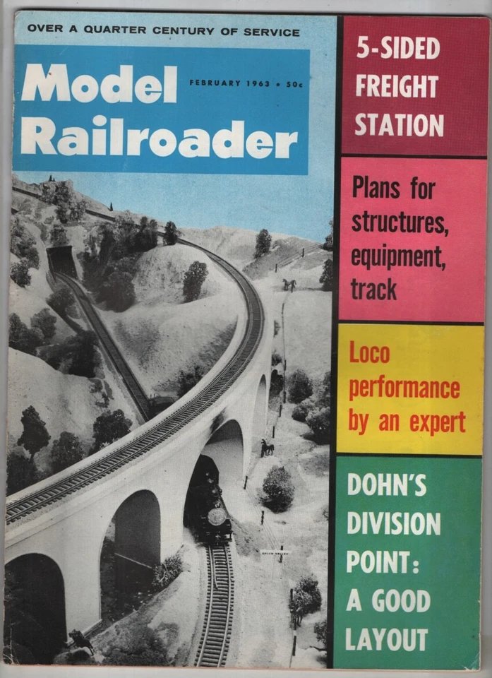 Model Railroader Mag 5-Sided Freight Station February 1963 041122RNON - Image 1 of 1