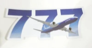 BOEING 777 TROQUELADO PEGATINA CHORROS PEGATINAS NUEVAS - Imagen 1 de 2