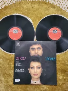 Jagjit & Chitra Singh - Echoes From Concerts Around The World - 2 X LP HMV 1986 - Picture 1 of 7