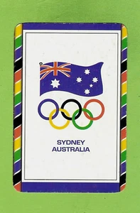 #D143.  SINGLE  SYDNEY OLYMPIC  PLAYING  CARD - Picture 1 of 1