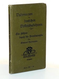 Eduard Hartmann. Vademecum des deutschen Volksschullehrers (1901). SELTEN! - Picture 1 of 2