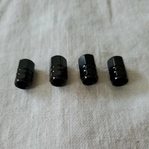 Black Car Wheel Tire Valves Dust Stems Air Caps  for Cadillac - Picture 1 of 12