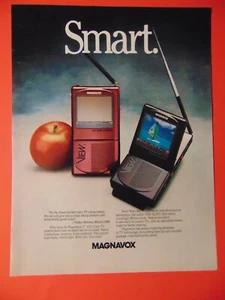 1989 MAGNAVOX Pocket Color TV Smart photo art print ad - Picture 1 of 1
