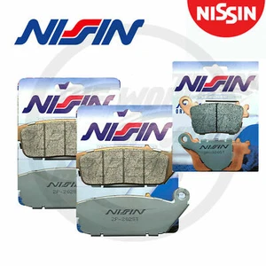 PASTIGLIE HONDA HORNET 600 2007 2013 NISSIN ANT POST SINTERIZZATE ORIGINALI N3 - Imagen 1 de 4