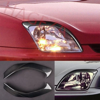 Faros delanteros de fibra de carbono seco borde de párpados para Honda Prelude 1997-2001 Foto 1 de 4