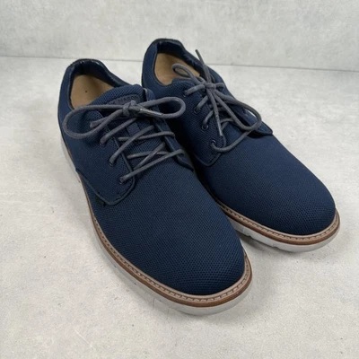Zapatos Mark Nason para hombre talla 7,5 azul marino con cordones vestido informal cómodo Oxford Foto 1 de 4