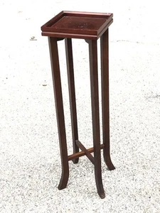 Vintage Bombay Company Pedestal Table Plant Stand Display Removable Tray 37.5” T - Picture 1 of 12
