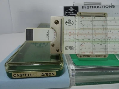 Lote Reglas Deslizantes-Faber Castell 2/82N+Faber Castell 111/54, Manual Inglés Foto 1 de 4