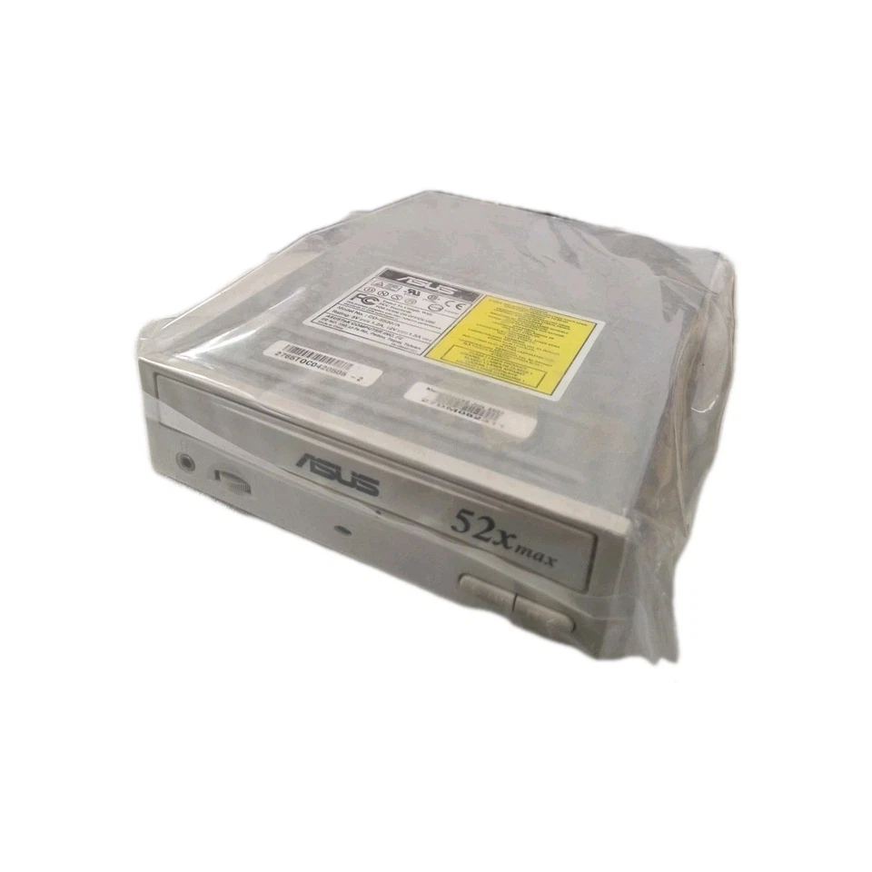 VINTAGE OEM DIRECT ASUS CD-S520/A BEIGE FACE PLATE 52X IDE CD ROM DS-CDRK - Image 1 of 4