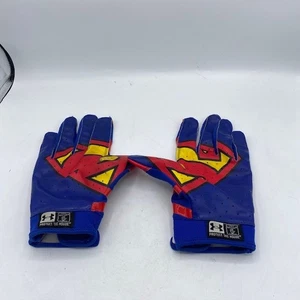 Under Armour Superman Football Gloves Adult Standard - Picture 1 of 2