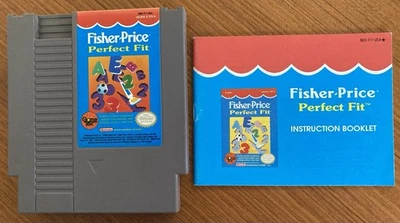 NES ~ FISHER PRICE PERFECT FIT ~ Nintendo NES-F7-USA Game Cart + Manual NTSC - Image 1 of 4