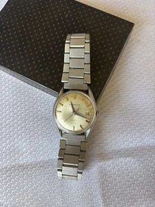 Men's Vintage Caravelle M3 Manual Wind Silver Tone Watch 33mm RUNS White Dial - Picture 1 of 6