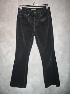 Lauren Ralph Lauren Corduroy Pants Womens 8 Brown Casual Flat Front 30x31 - Picture 1 of 8