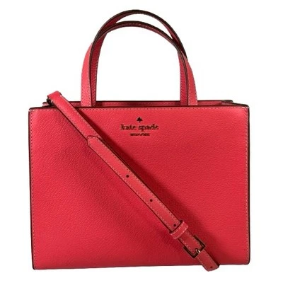 Kate Spade Azalea Pink Leather Crossbody Satchel Tote Shoulder Bag Purse - Image 1 of 4