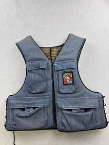 Vintage Stearns Denim Typ III Schwimmweste Weste mit Taschen Gr. Erwachsene Large - Bild 1 von 5