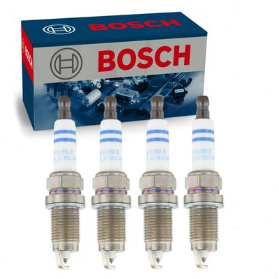 4 pc Bosch Double Platinum Spark Plugs for 2011-2015 Volkswagen Jetta 2.0L ce - Image 1 of 4
