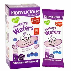 6x Kiddylicious Mini Blueberry Wafers 5 x 4g - Picture 1 of 1