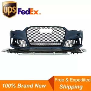 For Audi A6 S6 C7.5 2016-2018 RS6 Style Front Bumper Bodykit With Grill Fog Lamp - Picture 1 of 9