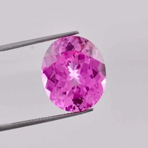 14 x 12 mm makelloser natürlicher königlicher rosa Ceylon Saphir 10,40 ct (GIT zertifiziert) - Bild 1 von 6