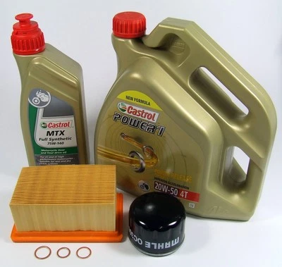 Service Kit Ölwechsel 20.000km Castrol 20W-50 Öl passend für BMW R 1200 GS