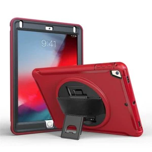 Tough Shockproof Armour Heavy Duty Rugged Strap Case Cover For Apple iPad models - Picture 1 of 19