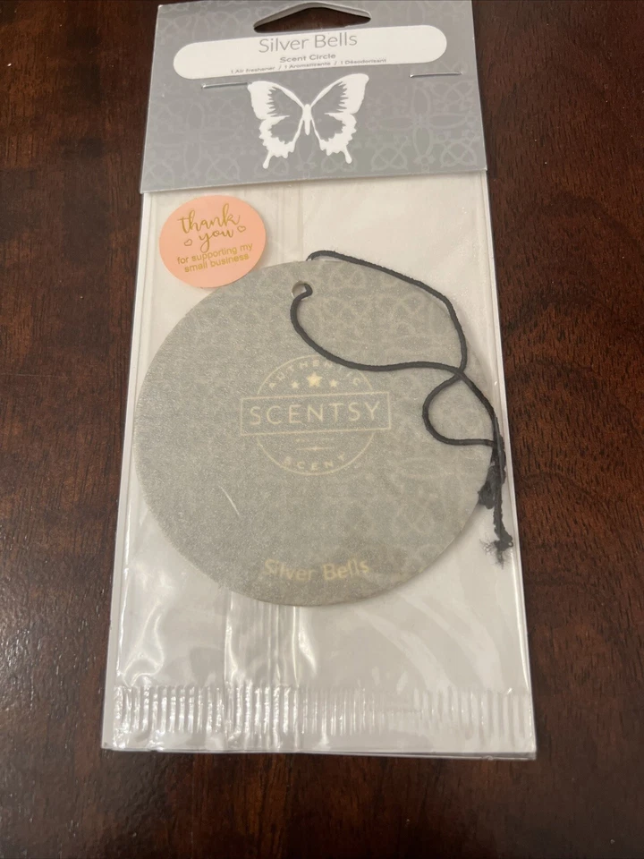 Scentsy Scent Hanging Circle Air Freshener -- Silver Bells - Image 1 of 1