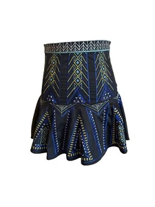 NEW Parker Women's S Black Cotton Embroidered Mini Skirt - Bild 1 von 5
