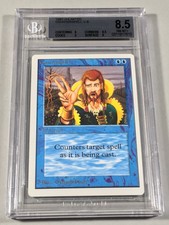 Graded Counterspell BGS Beckett 8.5 NM-MT+ (8/8.5/9/9) Unlimited 1993 MTG Pop 12