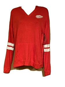 Girls XLarge XL 14/16 Detroit Red Wings Hockey Hoodie Shirt New With Tags - Picture 1 of 10