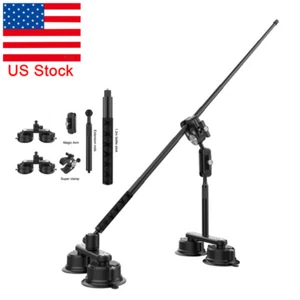 Car Mount Suction Cup Rod for Insta360 ONE RS/X2/R/X/X3/X4/ONE DJI Action Camera - Picture 1 of 8