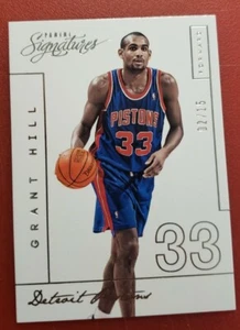 Grant Hill 2012-13 PANINI SIGNATURES SERIES "LEGENDS" #'d 2/15 SP RARE - Picture 1 of 2
