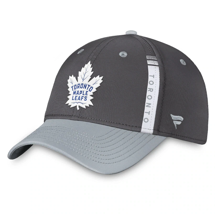 Toronto Maple Leafs Fanatics Branded Authentic Pro Home Ice Flex Hat Charcoal - Image 1 of 4