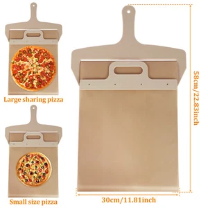 Sliding Pizza Peel with Handle Wooden Sliding Pizza Shovel Portable WLW - Picture 1 of 12