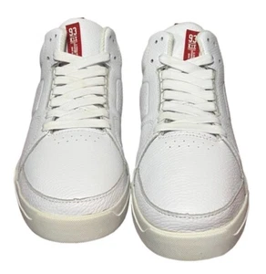 Zapatillas de baloncesto K1X 93 Mid Top blancas para hombre talla 11 cuero rojo detalles - Imagen 1 de 9