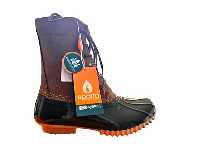 Sporto Dakota Tan/Brown Waterproof Lace-up Ankle Duck Boots Woman size US 6 - Image 1 of 4