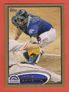 2012 Topps Gold Chris Iannetta Colorado Rockies #21 1959/2012 - Picture 1 of 2
