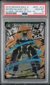 Infernal Villainy Cell | Foil | Dragon Ball Super Card Game * Alt Art * PSA 10 - Picture 1 of 2