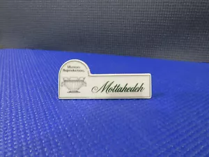 Mottahedeh Display Porcelain Dealer Sign 4"L x 1 1/2"T - Picture 1 of 4