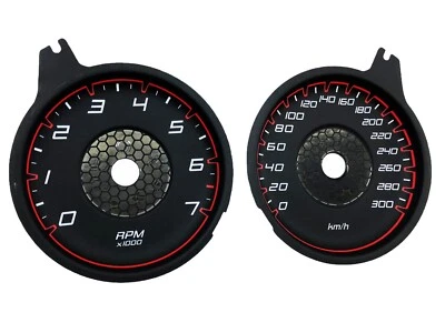 For Dodge Charger 300km/h 3D - Speedometer Dials from MPH to Km/h Cluster Gauges - Image 1 of 4